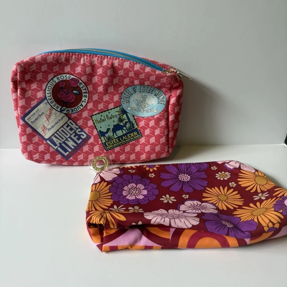 estee lauder travel makeup bag Industry Inspirational Accessory Pouch Tough enough for daily use and stylish enough for any trip Estee Lauder Red Travel Makeup